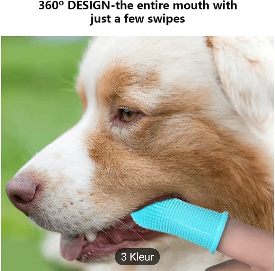 Super zachte siliconen tandenborstel voor uw huisdier. Nu € 7,95       Koop ze alle 4 voor € 19,95